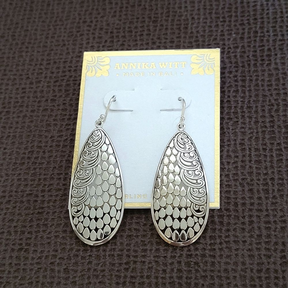Annika Witt Sterling Silver🤍 Droplet💧 Earrings